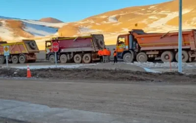 Traslado de áridos Mina Salares Norte 2021 (Gold Fields)